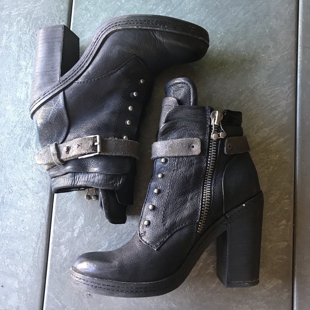 Dolce Vita Leather Combat Boots